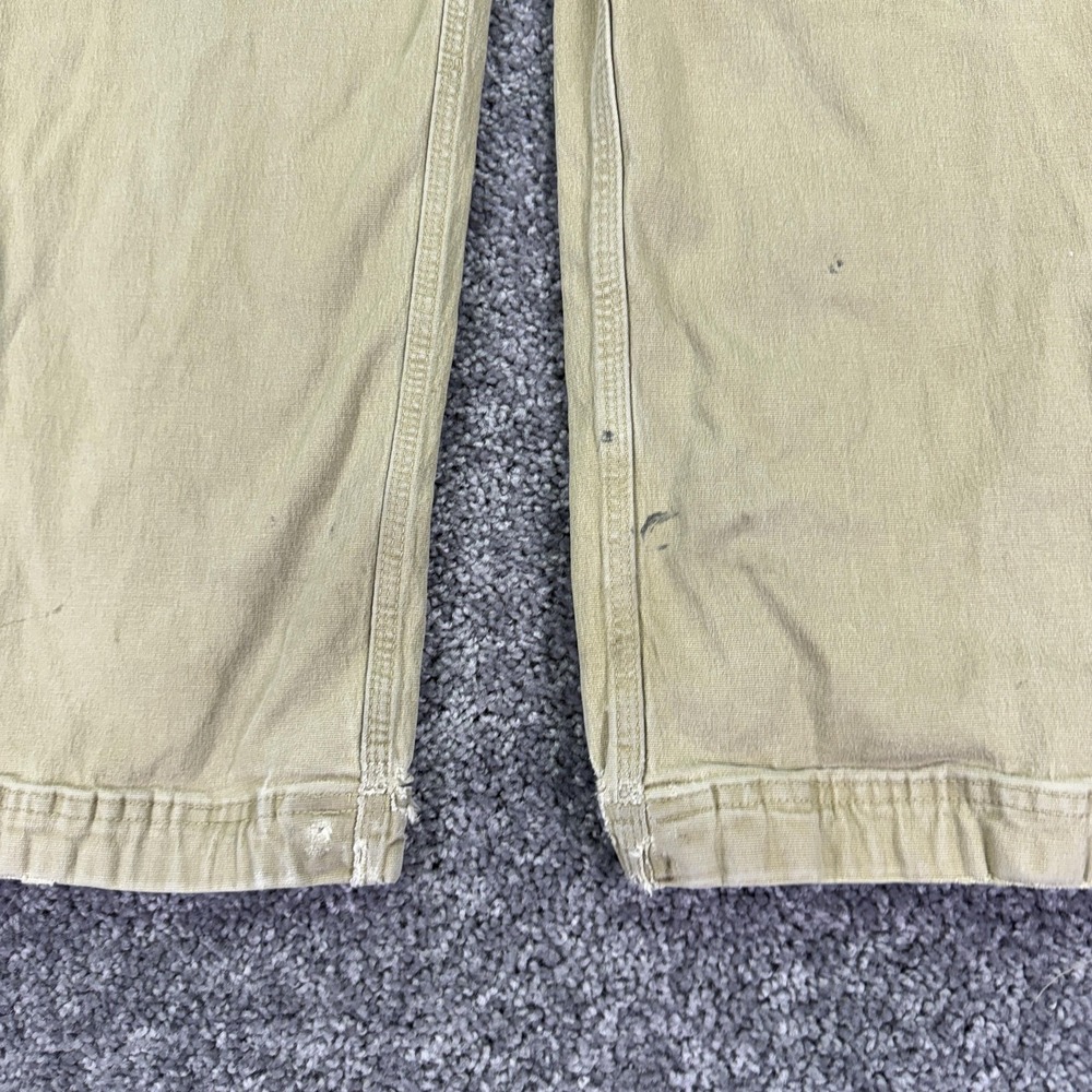 Duluth Trading Co Pants Mens 34x32 Beige Flex Fire Hose Cargo Workwear Utility - Picture 13 of 14